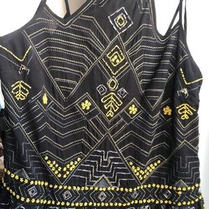 FREE PEOPLE embroidered cocktail dress